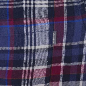 Eddie Bauer Flannel Shirt Mens XL Blue Plaid Button Up Long Sleeve